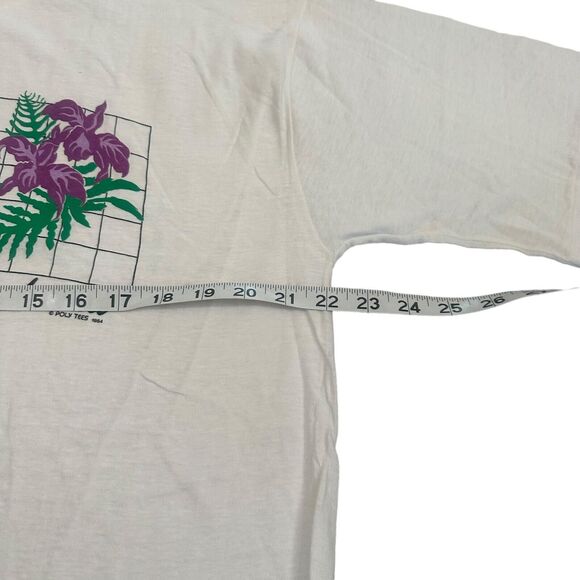 VINTAGE 80S HAWAII POLY TEES Tropical SINGLE STITCH T-SHIRT ADULT LARGE - Picture 6 of 9